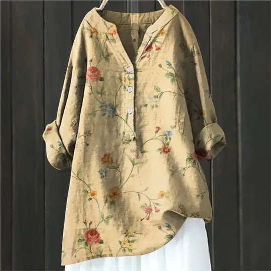 Women's Floral Long Sleeve Blouse