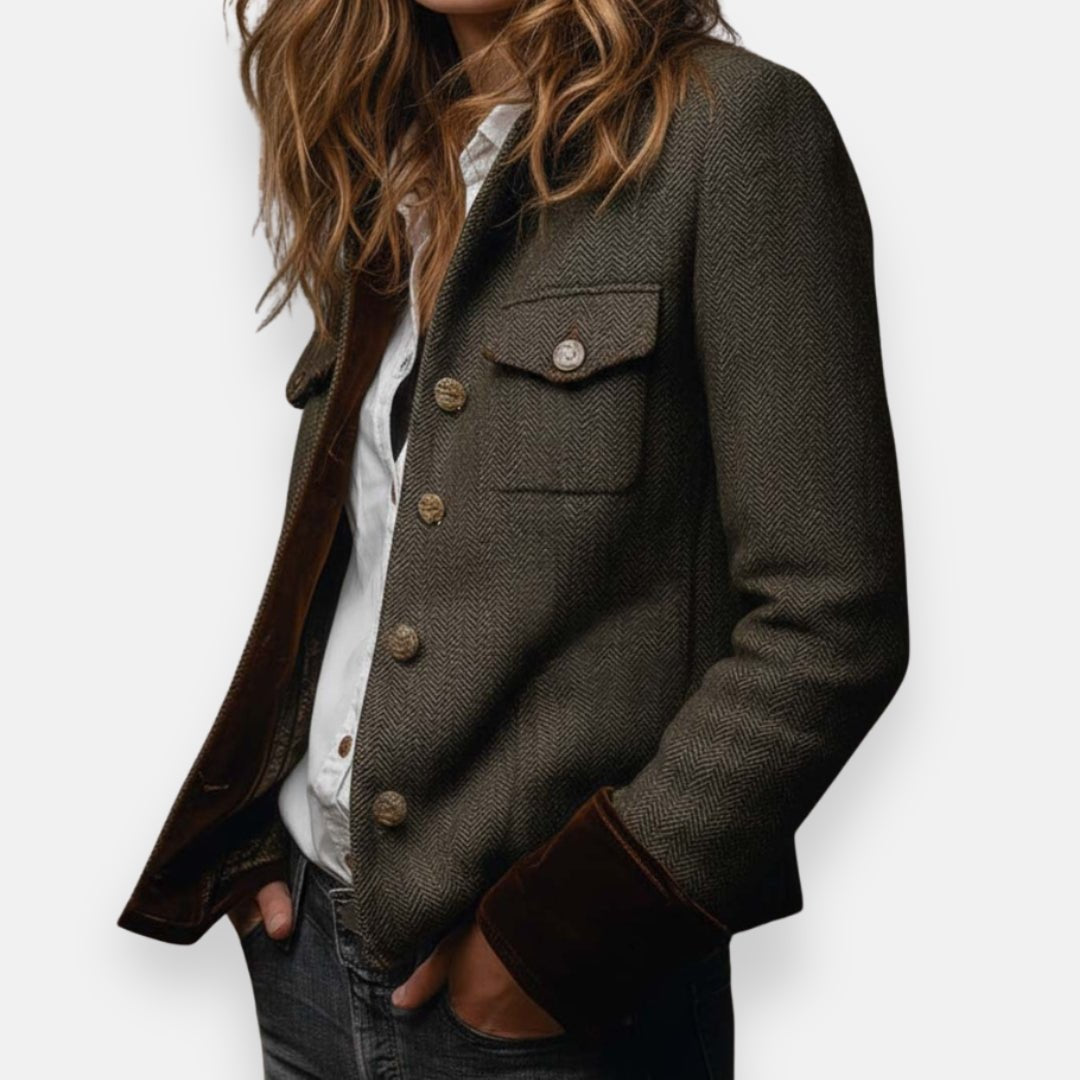 Women's Structured Button Jacket