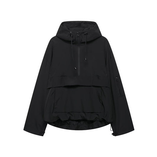 Women's Windproof Half-Zip Anorak Jacket