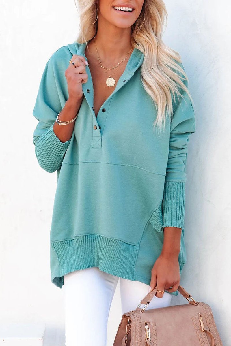 Women's Longline Hooded Drawstring Sweatshirt