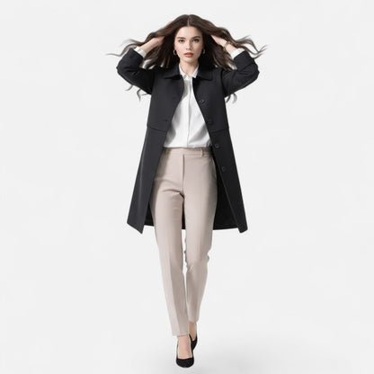 Women's Mid-Length Trench Coat