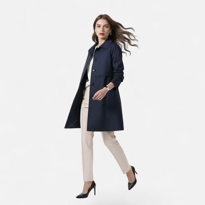 Women's Mid-Length Trench Coat