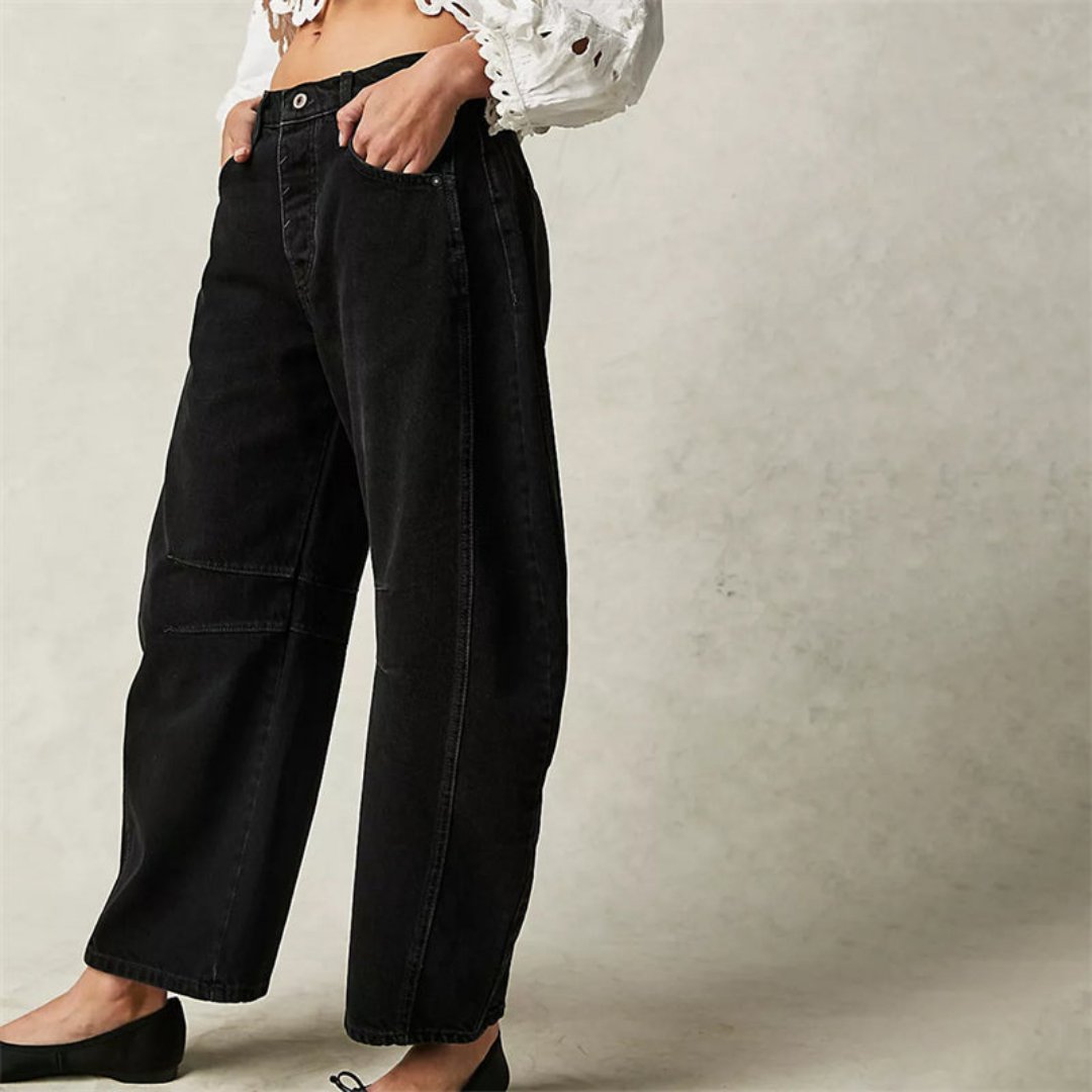 Women’s Barrel Leg Cropped Jeans