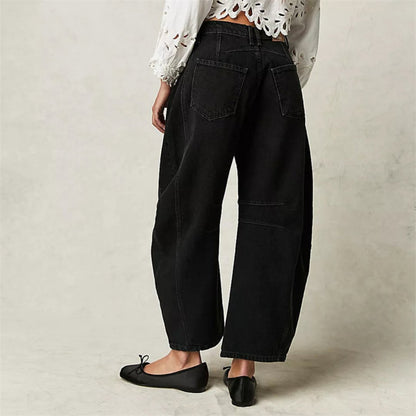 Women’s Barrel Leg Cropped Jeans