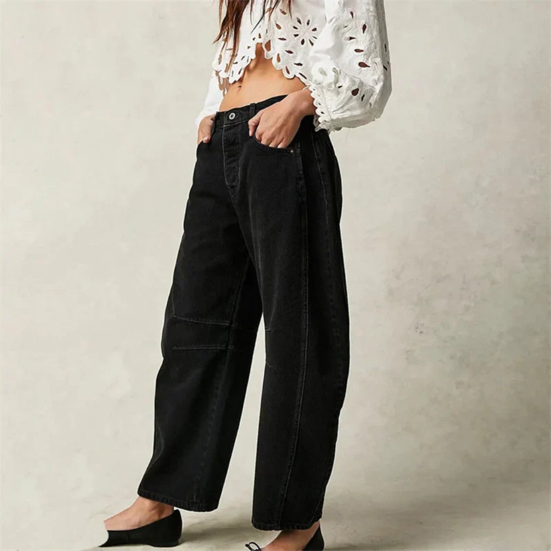 Women’s Barrel Leg Cropped Jeans