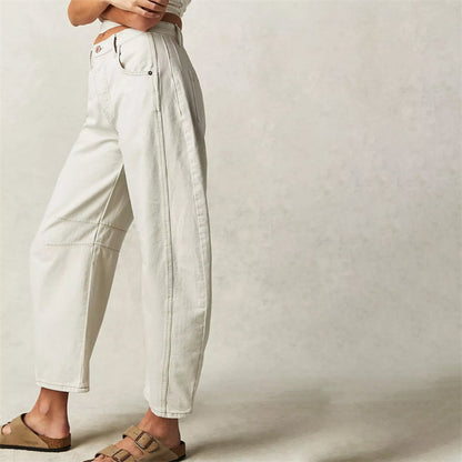 Women’s Barrel Leg Cropped Jeans