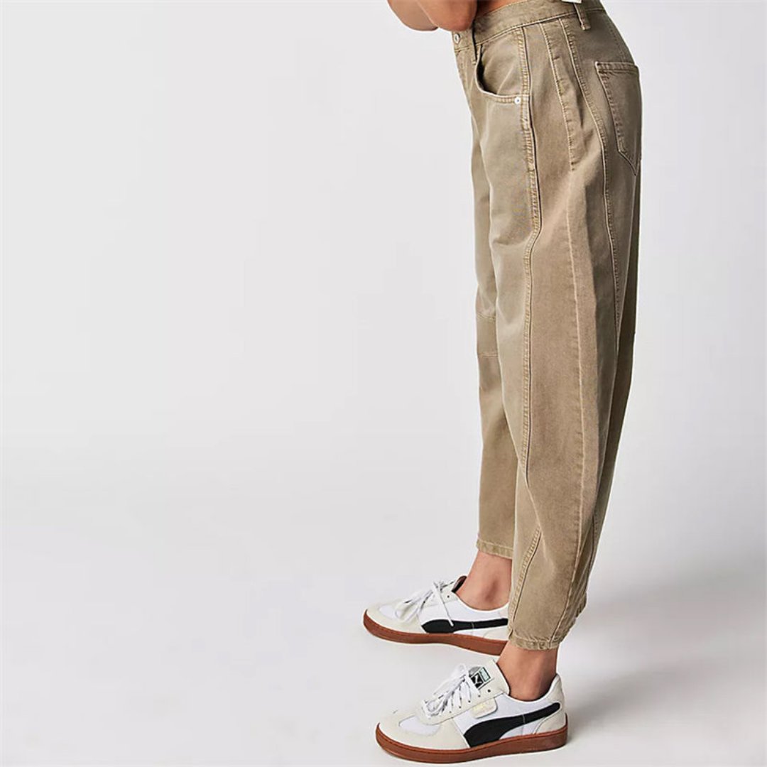 Women’s Barrel Leg Cropped Jeans