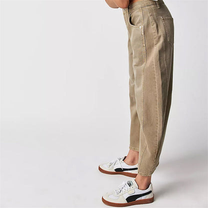 Women’s Barrel Leg Cropped Jeans