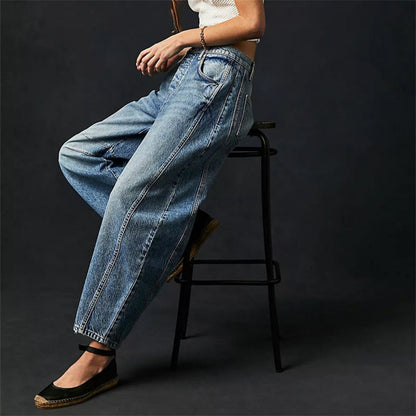 Women’s Barrel Leg Cropped Jeans