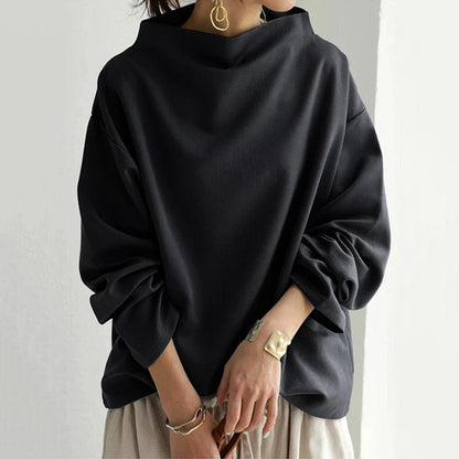 Women's Oversized Mock Neck Jumper