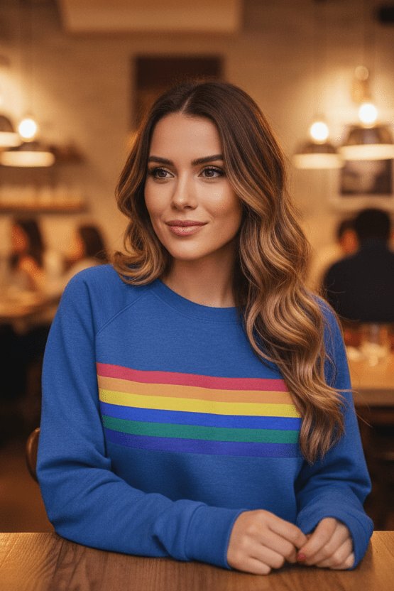 Women's Rainbow Stripe Jumper