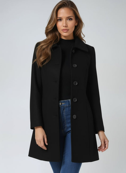 Women's Structured Single-Breasted Coat