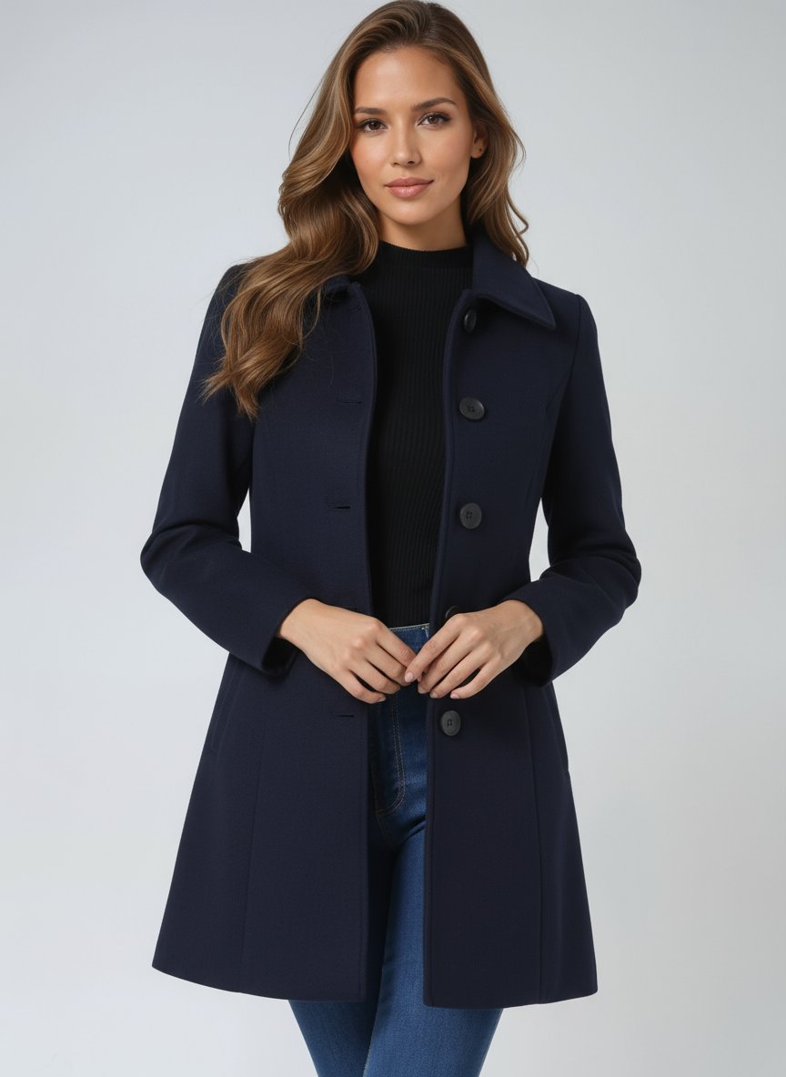 Women's Structured Single-Breasted Coat