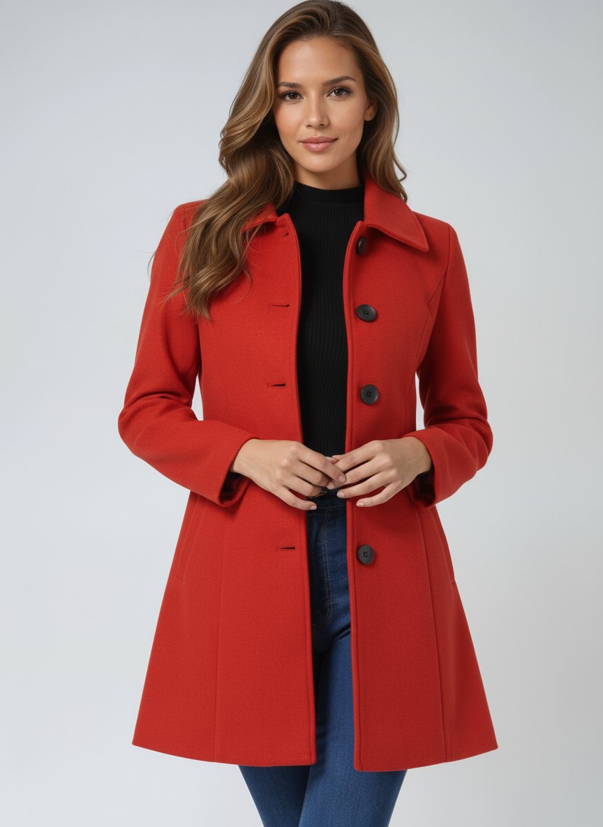 Women's Structured Single-Breasted Coat