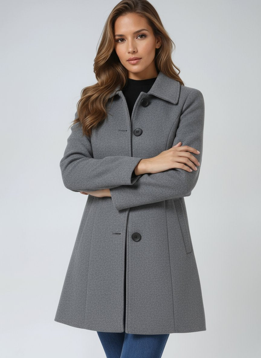 Women's Structured Single-Breasted Coat