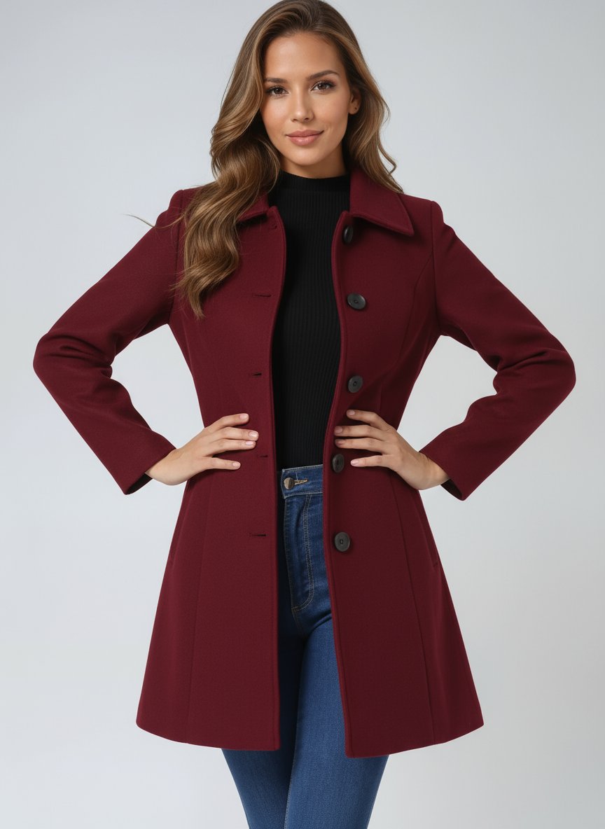 Women's Structured Single-Breasted Coat