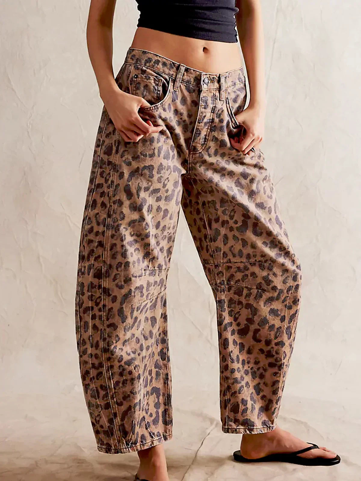 Women's Leopard Print Jeans