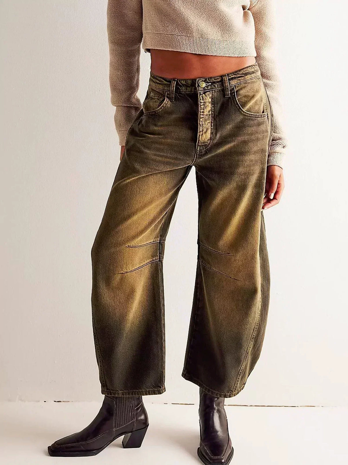 Women's Leopard Print Jeans